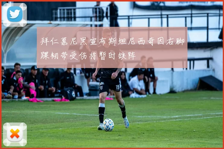 拜仁慕尼黑宣布斯坦尼西奇因右脚踝韧带受伤将暂时缺阵